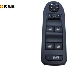 Cam Açma Düğmesi Siyah 308-508-C5 X7 08-10