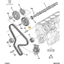 Eksantrik Mil Dişlisi 42 Diş Partner DW10TD Peugeot 0805.E7
