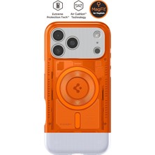 Spigen Apple iPhone 17 Pro ile Uyumlu MagSafe Kılıf Classic C1 Hava Kanalı Teknolojisi™ Askeri Sınıf Koruma MagFit Tangerine iMac Tasarım Kapak - ACS09963