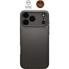 Spigen Apple iPhone 17 Pro Max ile Uyumlu ince MagSafe Kılıf Thin Fit Hava Kanalı Teknolojisi™ Askeri Sınıf Koruma MagFit Gunmetal Kapak - ACS09881