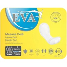 EVA Ekstra Orta Boy Mesane Pedi 20 Adet M Beden 33 cm Unisex Kullanıma Uygun