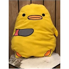 Safka Katil Civciv Yastık 40x35 cm Sarı Renk Hediyelik Sevimli Peluş Oyuncak