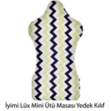 İYİMİ Sarı Renkli Lüx Mini Yedek Kılıf Ütü Masası İçin Uygun Desenli Malzeme ile