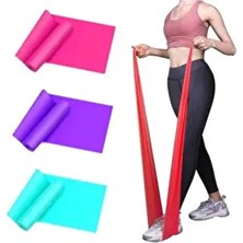 3 Adet Büyük Boy 150 15 cm (Avantajlı Paket) Pilates Band Pilates Bandı Direnç Lastiği Plates Bant