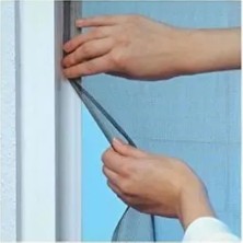 Tahome Ayarlanabilir Yapışkanlı Sineklik 70X125 cm Çam Malzemeden Yırtılmaya Dayanıklı Pencere Koruma