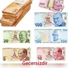 Geçersiz Karışık Para Seti 100 Adet