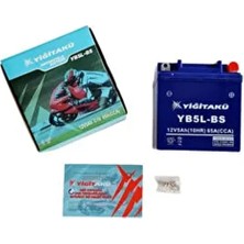 12 V 5 Ah YB5L Bs Motosiklet Activa Cup Ybr Akü 2022 Üretim Tarihli En Son Üretim