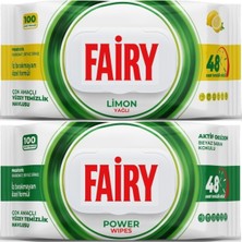 Fairy Yüzey Temizlik Havlusu 100 Yaprak Limon Yağlı & Aktif Oksijen (2 Li Set) 200 Yaprak Karma