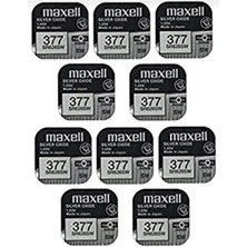 SR626SW Ag4 377 Numara Saat ve Cihaz Pili 10 Adet Son Kullanma Tarihi 2024