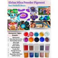 sirius hobi Sirius Mica Powder İnci Sedefli Boya 10 Renk Set 10x5 gr Mor Renkli Epoksi Reçine Pigment