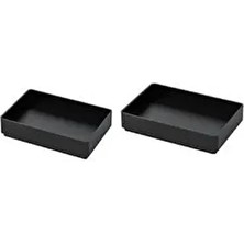 IKEA Skogsviken 2 Adet Banyo Tepsisi, Siyah