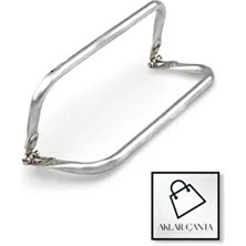 Aklar Malzeme Aklar Çanta 20 cm Gümüş Renkli Gizli Burs Çanta Aparatı Kadınlar İçin Şık Aksesuar