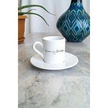 Vela Gifting Kişiye Isimli Sana Çift Taraflı Baskı Seramik Kahve Fincanı 90 ml Beyaz Renk 1 Parça
