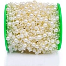 Saçaklı Misina Inci Krem – Dekoratif Şerit – Dekoratif Şerit – Dekoratif Şerit