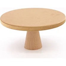 'yenilendi' 26 cm Ahaşap Ayaklı Sunumluk. Ham Ahşap Pasta Sunumluğu.sunum Standı.servis Sunumluk