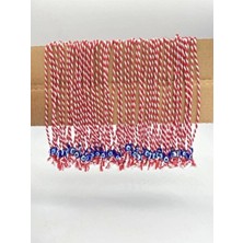 Elesay Butik Kadınlar İçin Marteniçka Dilek Bilekliği 10 Adet Kırmızı Deri Malzemeden Üretilmiştir