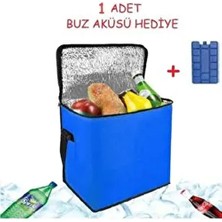 Termos Çanta Termal Soğuk Sıcak Tutan Isı Yalıtımlı Piknik Kamp Plaj Araç Çantası Buz Aküsü