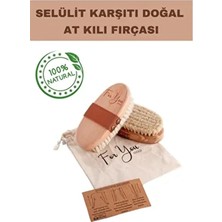 For You Gold Selülit Karşıtı Doğal At Kılı Fırçası Etkili 100% Doğal Cilt Bakım Ürünü