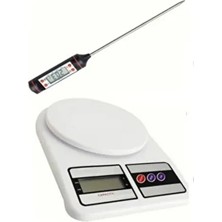 Dijital Mutfak Tartısı Terazisi Et Süt Mama Yoğurt Çorba Mayalama Gıda Yemek Termometresi