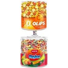 Limon & Portakal Aromalı Şeker- Karışık Meybon Şeker. 2 Li Lezzet Paketi