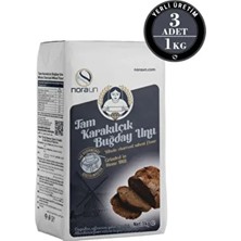Nora Un Nora 1 kg Tam Karakılçık Buğday Unu Vegan 3 Adet Doğal İçeriklerle Üretilmiştir