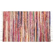 Mudo Home CHIC PLAIN 90x150 cm Çok Renkli Desenli Kilim El Yapımı Salon ve Oturma Odası Uyumlu