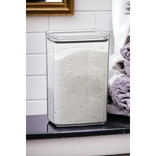 Banyo Saklama Kabı Vakum Kapaklı Sert Mika Detergent