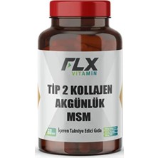 FLX Vitamin Tip 2 Kollajen Akgünlük 60 Tablet Hyaluronic Acid Msm Boswellia Serrata İçeren