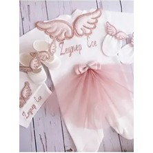 Ela Kanatlı Hastane Çıkışı Pudra Renkli Kadın Temalı Özel Olay İçin Tasarlanmış