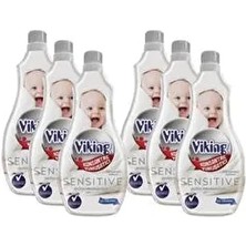 Viking Konsantre Yumuşatıcı Sensitive 1.440ML 60 Yıkama x 6 Adet Ekstra Hassas Formül