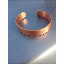 Ustası Antepte Saf Bakır Antibakteriyel Bilezik Kadınlar İçin El Yapımı 8 Ayar Parlak Bakır Bileklik