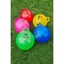 Okacih Zıp Zıp Kanguru Zıplama Plates Topu 100 cm Çap 40 cm Yüksek 7+ Yaş Eğlenceli Tasarım Çok Renkli