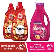 Amber Yumoş Çamaşır Yumuşatıcı 1440 ml Konsantre Formül İle Kalıcı Koku Ve Yumuşaklık