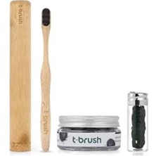 Diş Beyazlatma Seti-Diş Macunu Tableti-Nano Diş Fırçası-Bambu Diş Fırçası Taşıma Kabı-Diş Ipi