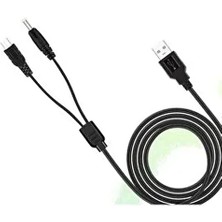 Psp Şarj Güç ve Data -Veri Aktarman Kablosu Psp 1000 2000 3000 E1004 Uyumlu