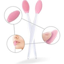 2 Adet Dudak Fırçası Peeling Etkili Gözenek Siyah Nokta Temizleyici Giderici Çift Yönl