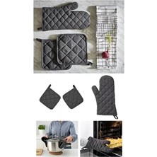 IKEA Fırın Eldiveni ve Tutacak Takımı Gri Renk