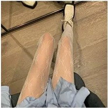 Vegaroks Lolita Beyaz Külotlu Çorap Desenli Poliamid Karışımlı Özellikli Tekli Paket