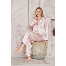 Vip Secret Kadın Ipeksi Saten Pijama Takımı