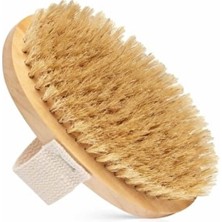 Organik Doğal At Kılı Selülit Fırçası Masaj Aleti Banyo Vucüt Fırça Peeling Aleti