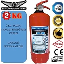 Yangın Tüpü Sondurucu Abc Tozlu 2kg 4 Yıl Garantılı 2025 Uretım 2029 Tarihli Tuv-Türk Uyumlu