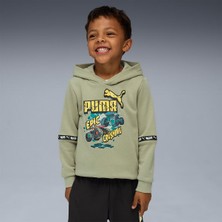Puma Hot Wheels Çocuk Haki Kapüşonlu Sweatshirt