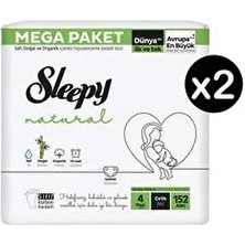 Natural 4 Numara Maxi 304'LÜ Bebek Bezi