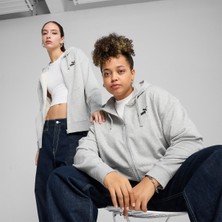 Puma Essentials Comfort Kadın Gri Kapüşonlu Ceket