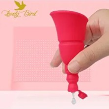 Menstural Cup Fda Lovely Bird Kadın Anatomisine Uygun FDA Onaylı Medikal Silikondan Yapılmış Menstural Cup 12 Saat Kesintisiz Koruma