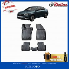 Rizline Fiat Egea Sedan 3D Havuzlu Paspas ve Bagaj Havuzu 2017 Model Uyumlu