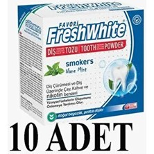 Fresh Whıte Diş Bakım Tozu Smokers 10 Adet