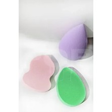 Pop Beauty Makyaj Süngeri Seti Lila Renkli Suya Dayanıklı Özellikli Profesyonel Makyaj İçin Uygun