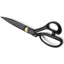 Hard Steel Siyah Saplı Paslanmaz Çelik Somunlu 11INÇ(28 cm) Terzi Makası