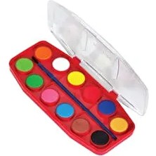 Fatih Sulu Boya 12 Renk Büyük Boy 24 ml Turuncu Renkli Kırtasiye Ürünü Adet 12 Parça